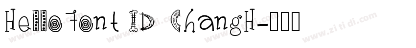 HelloFont ID ChangH字体转换